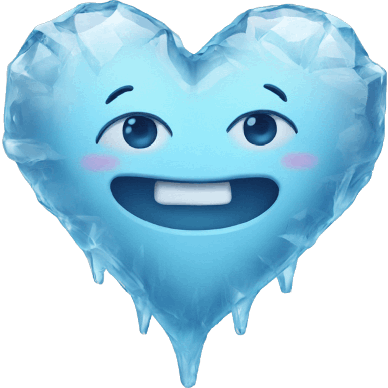 Ice heart emoji