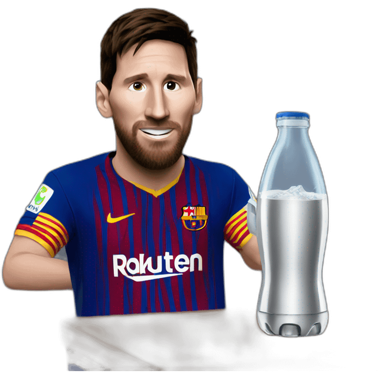 Messi drinking mate emoji