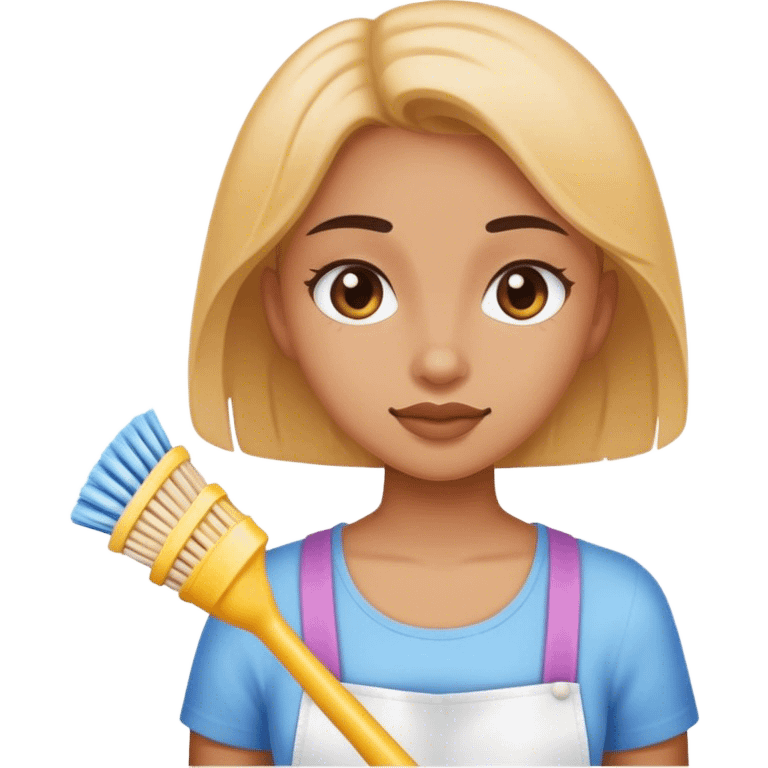 Girl cleaning emoji