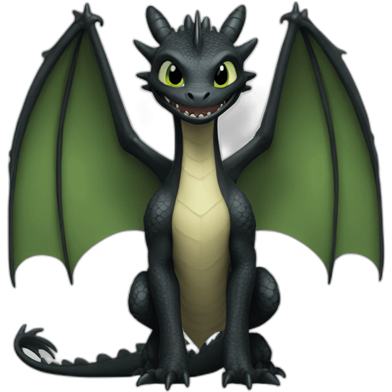 Dragon toothless emoji