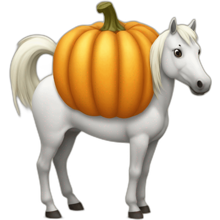 Citrouille cheval emoji