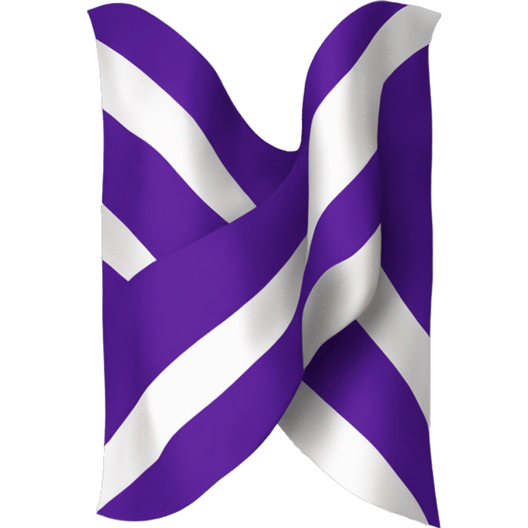 Una bandera que tienne tres colores q son morado blanco y morado emoji