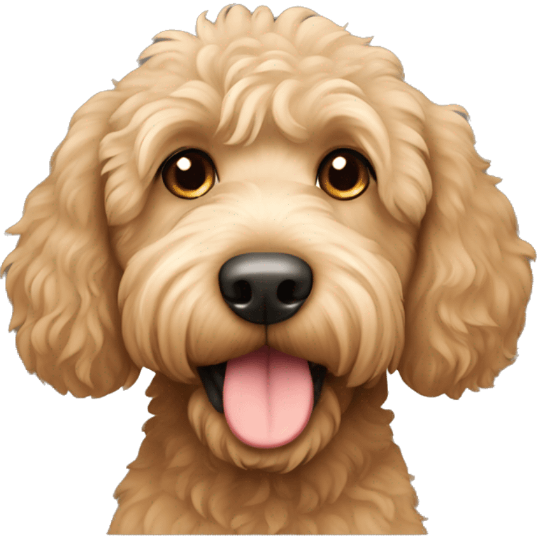 Tan labradoodle emoji