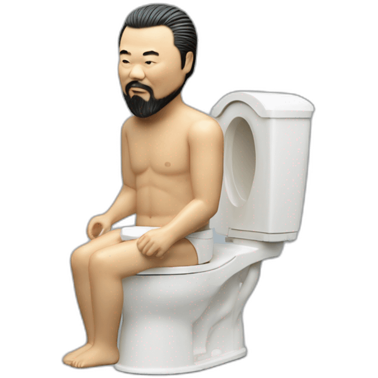 Ai Wei Wei toilet dolly emoji