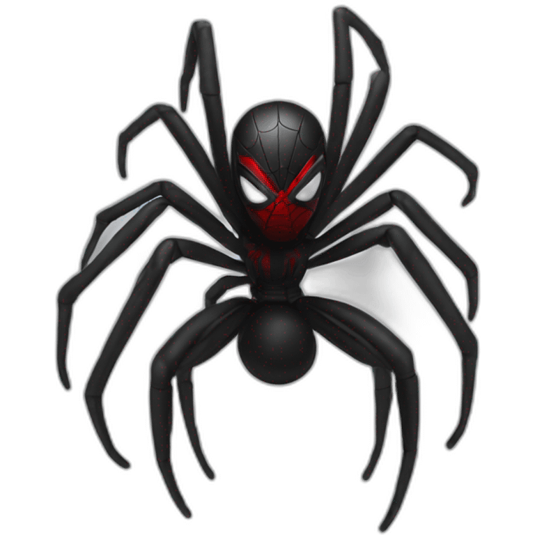 Spider man black emoji