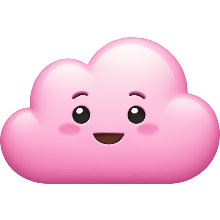 Cloud in pink hearts emoji