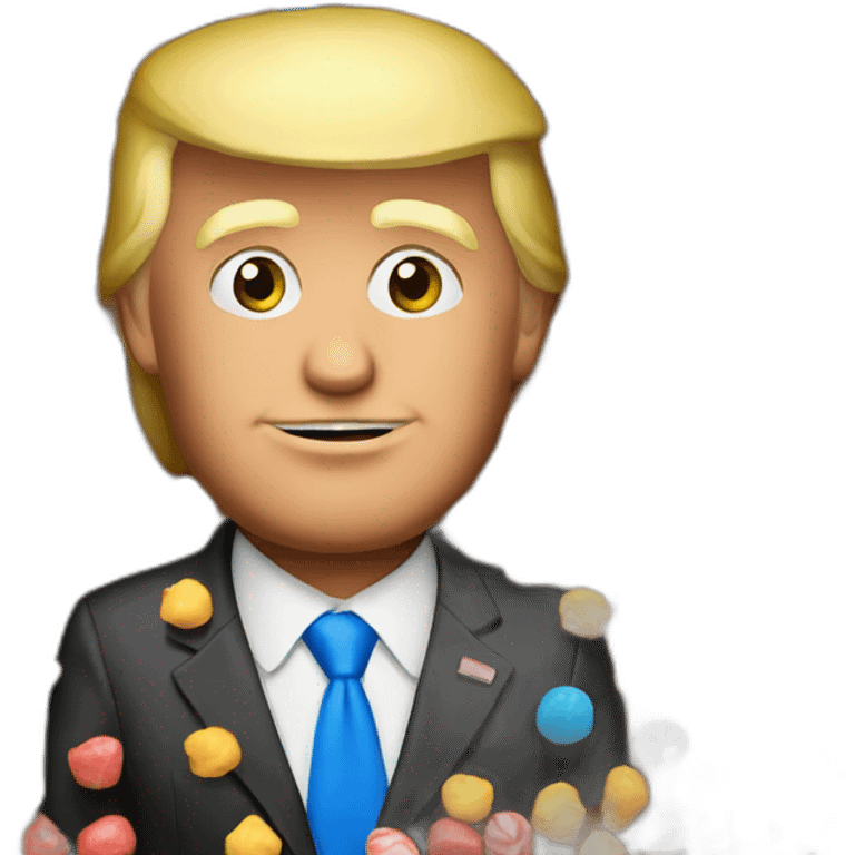 Donald trump With candy  emoji