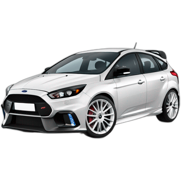 White FORD FOCUS RS emoji