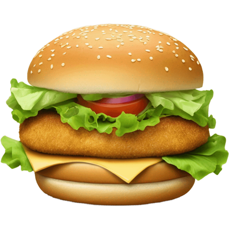 Chicken burger emoji