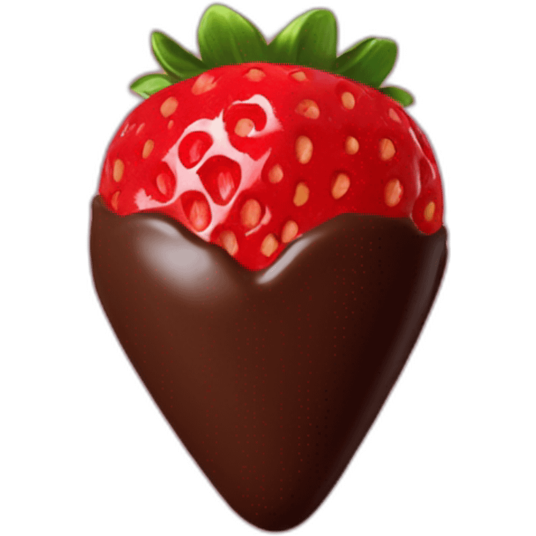 Chocolate covered strawberries  emoji