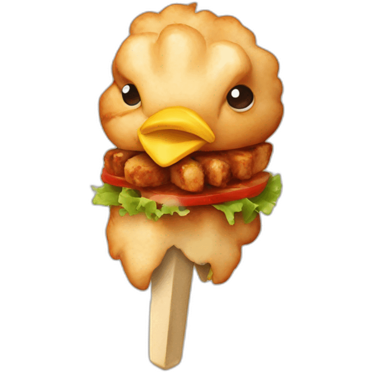 chicken kebab emoji