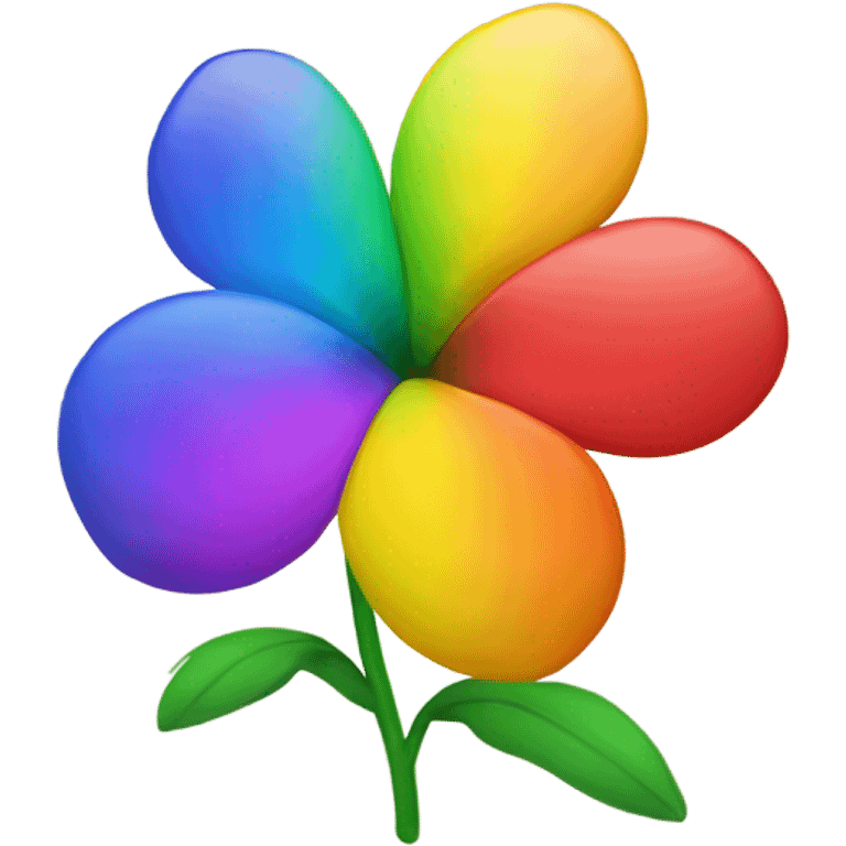 A Flower with Rainbow Petals emoji