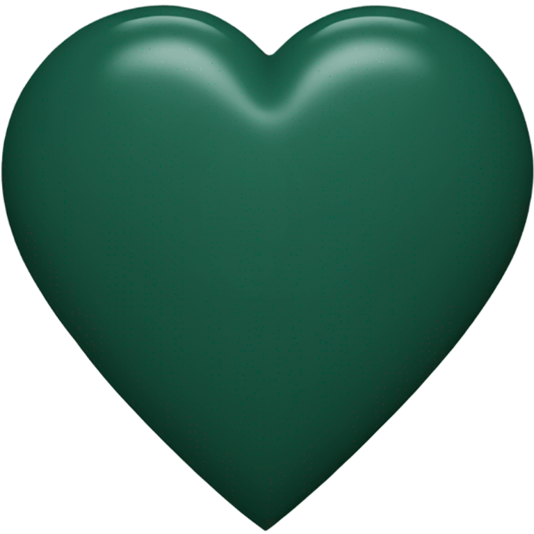 Hunter green heart emoji