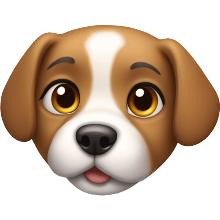 A cute dog emoji