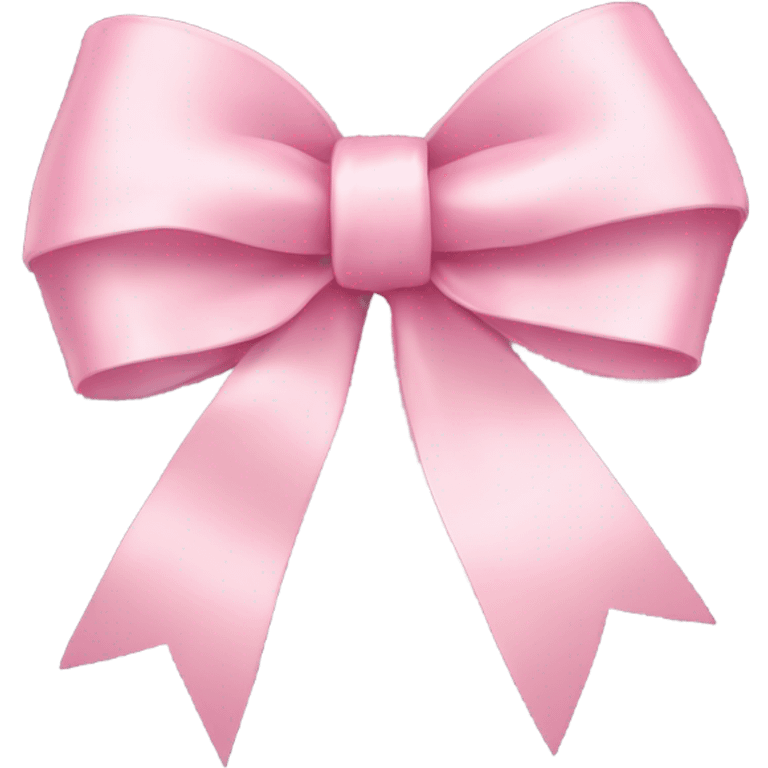 light pink ribbon bow emoji