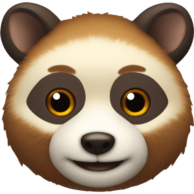 The Tanuki beast from the Japanese legend, make it smile emoji