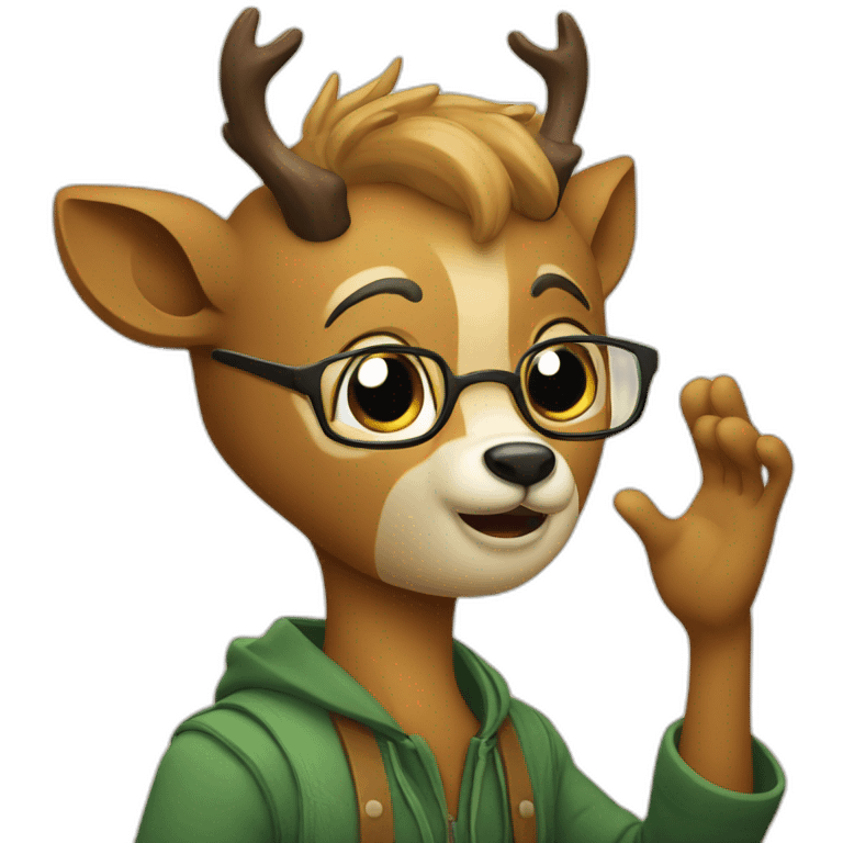 deer pleading emoji