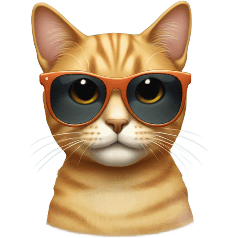 Cat with sunglasses emoji