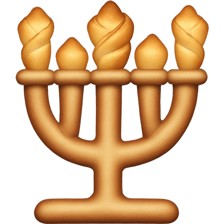 challah and menorah emoji