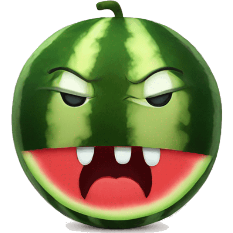 angry watermelon  emoji