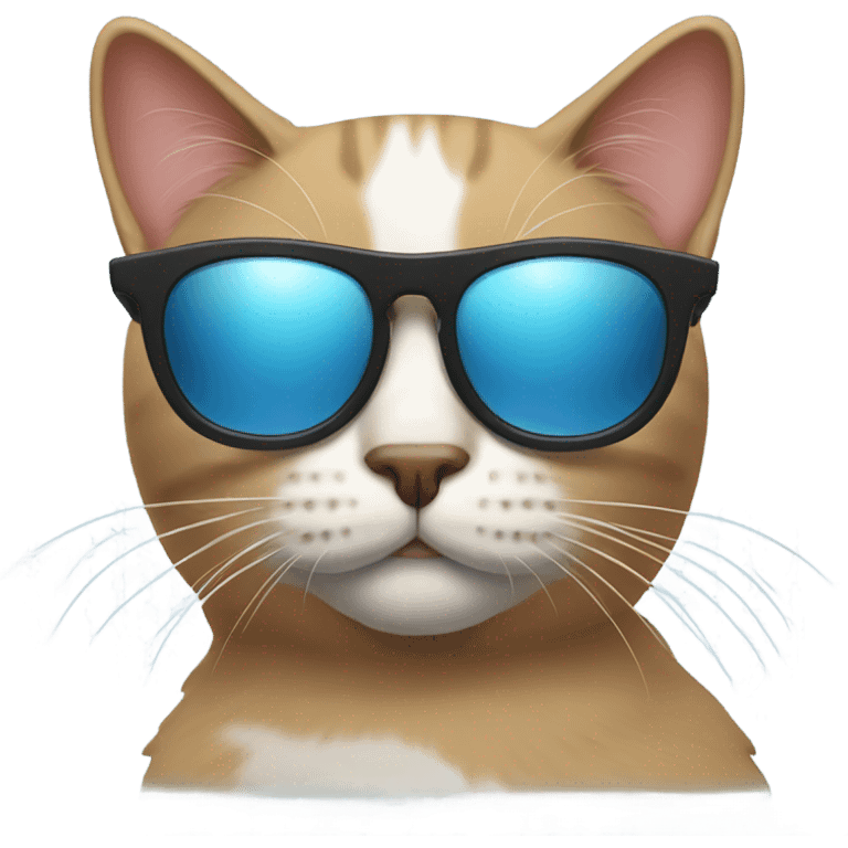 Cat with sunglasses emoji