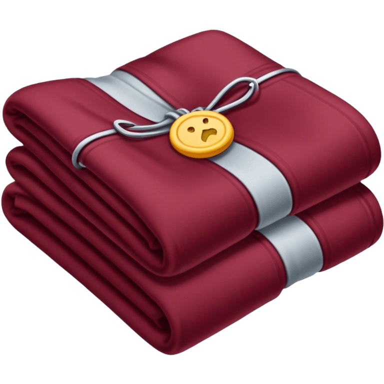  folded blanket Burgundy emoji