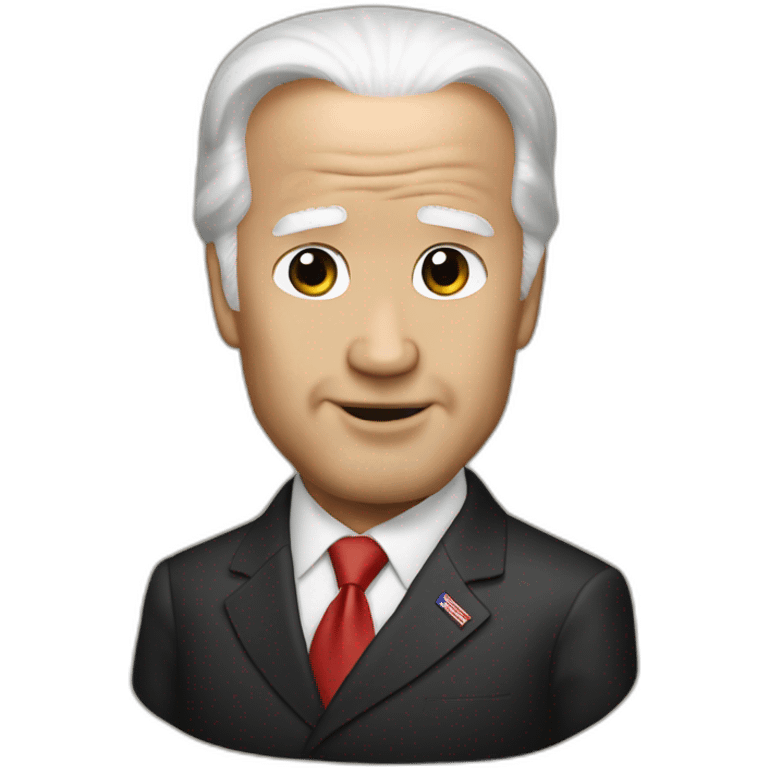 joe biden with kim jung un hair black hair emoji