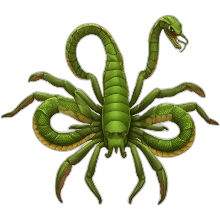 Sirène serpent scorpion araignée emoji