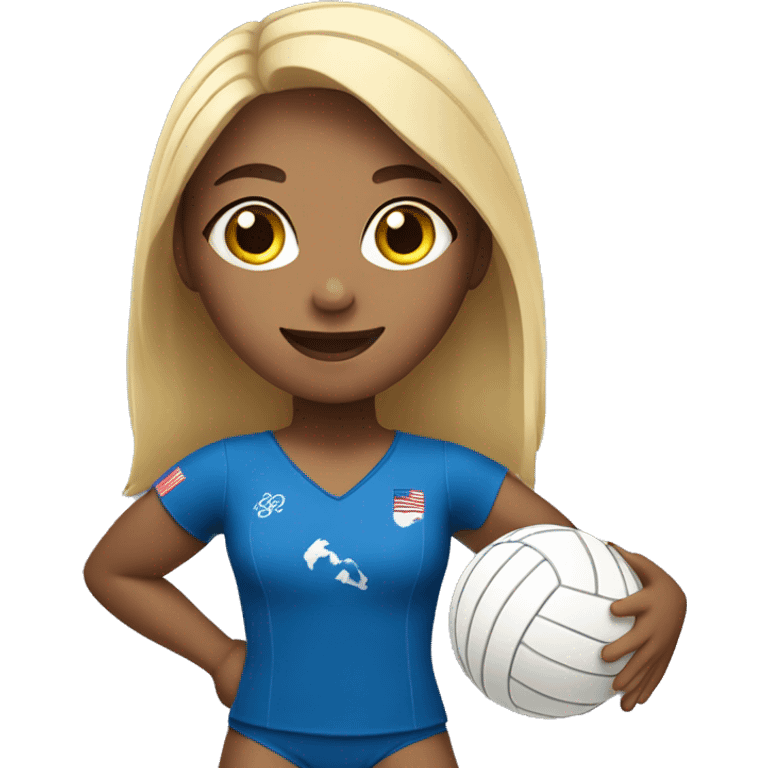 summer olympics girl playing volleyball emoji