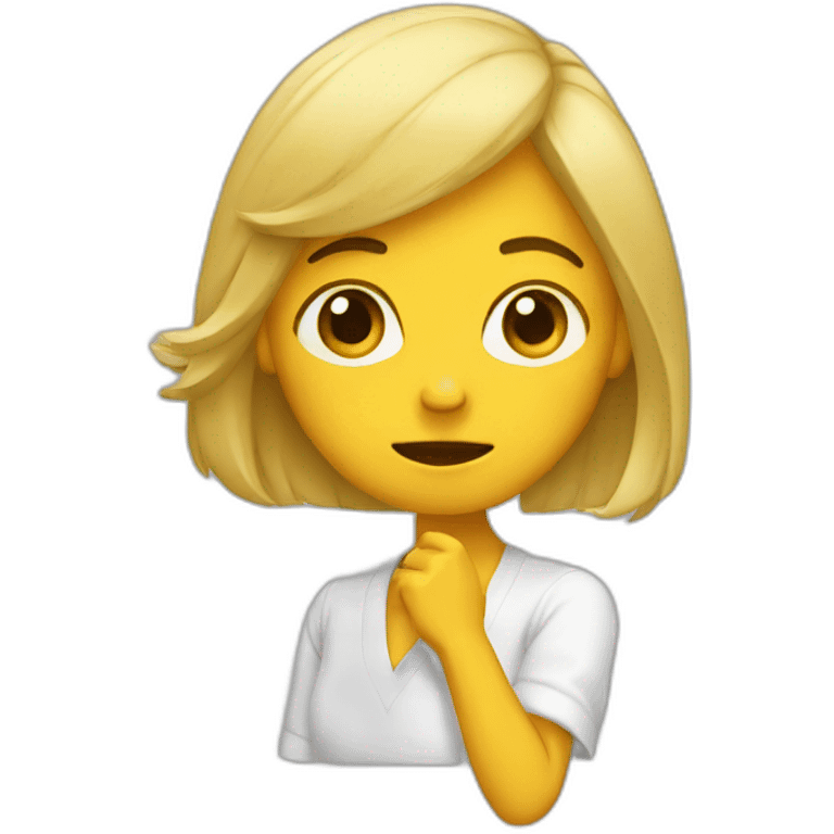 Fille qui dab emoji