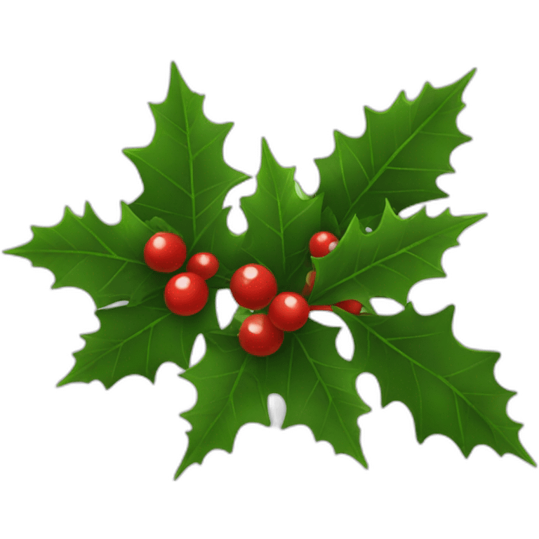 christmas holly emoji