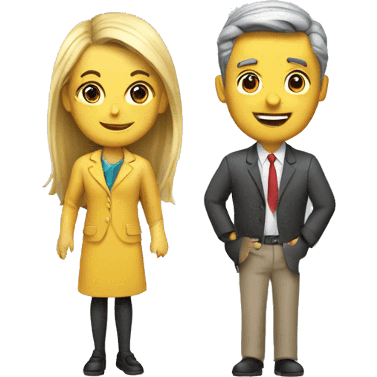 Girl dr with a car sales person emoji