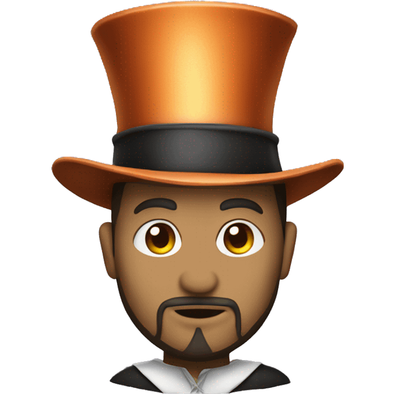 magician with wizard hat with goatee emoji