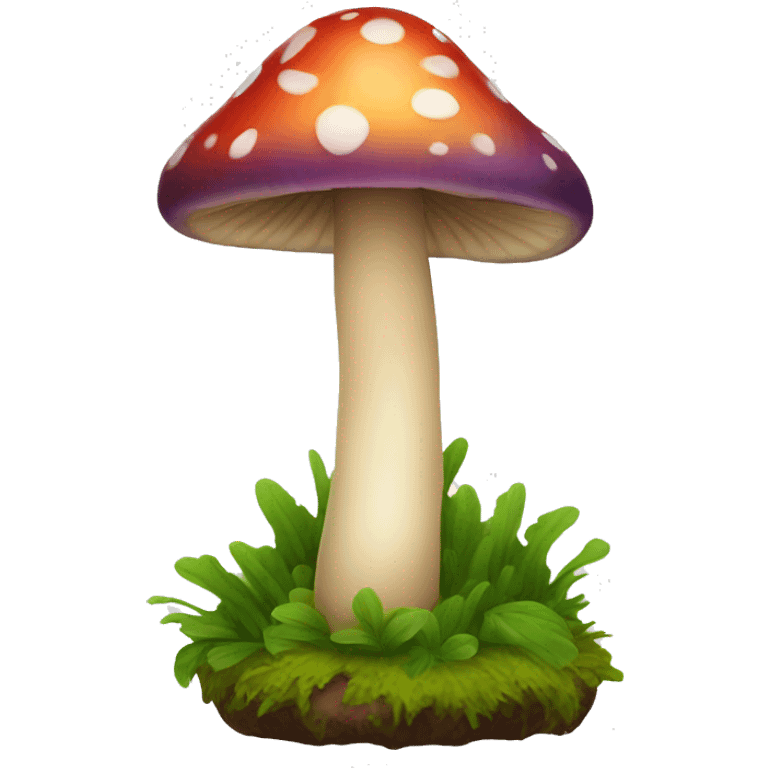 Colorful mushroom  emoji