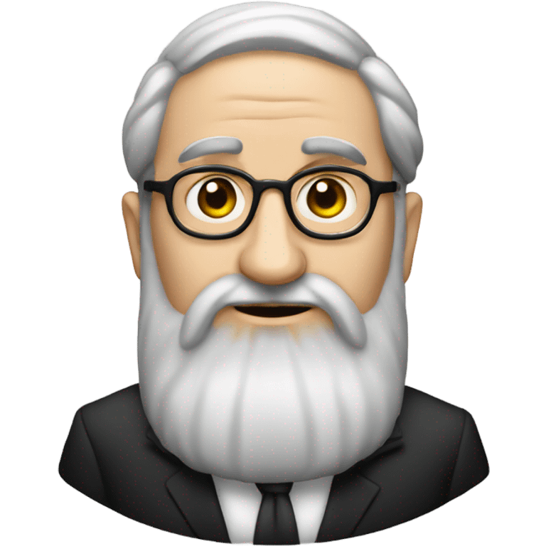 formal portrait of a man rabbi emoji