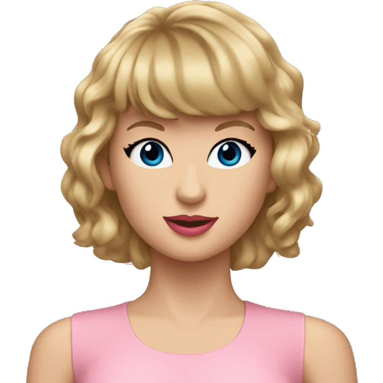 Taylor swift in pink bodysuit emoji