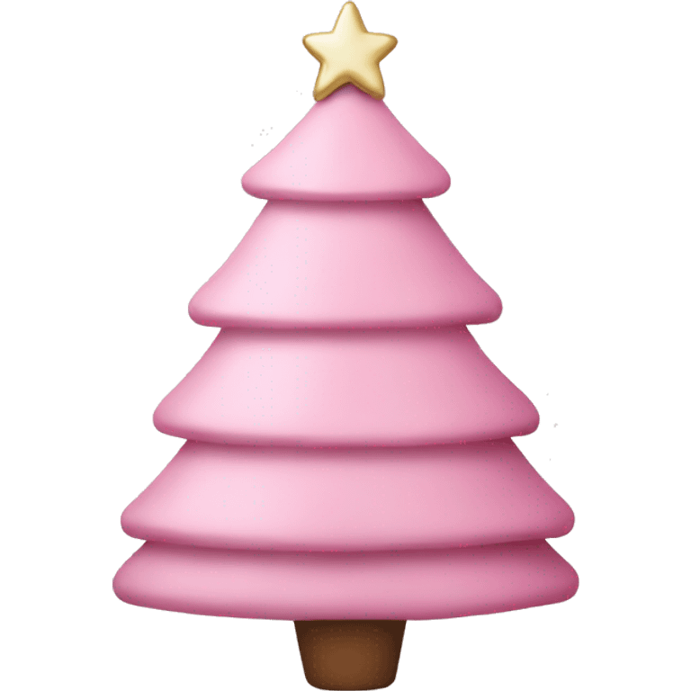 Light pink Christmas tree  emoji