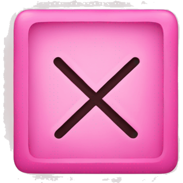 pink check box emoji