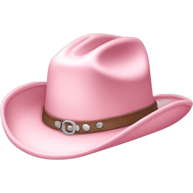 Pale pink cowboy hat emoji