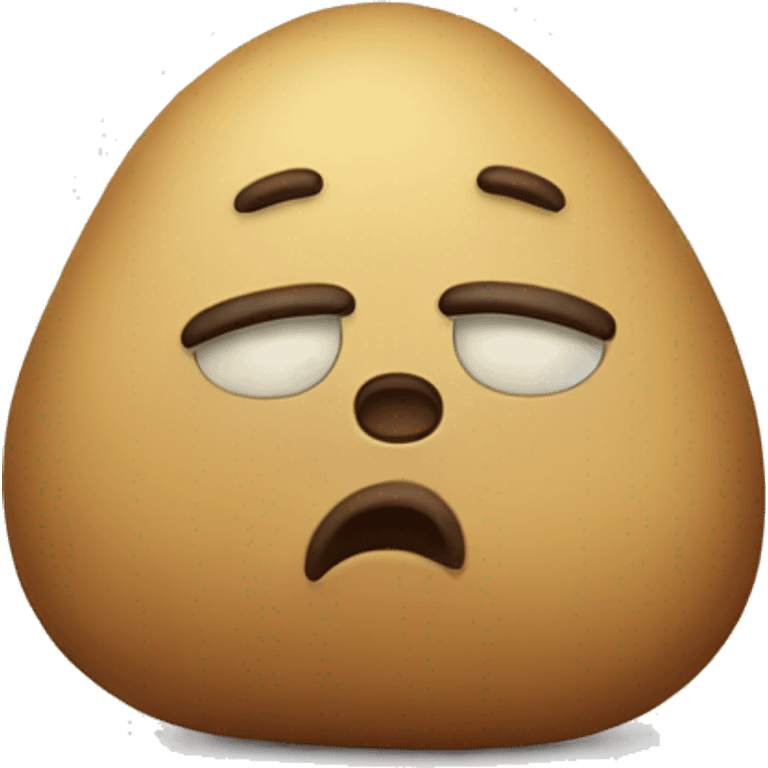 Sad potato emoji