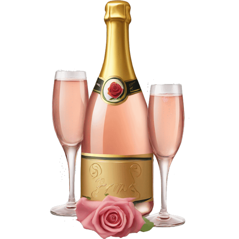 Champán rose emoji