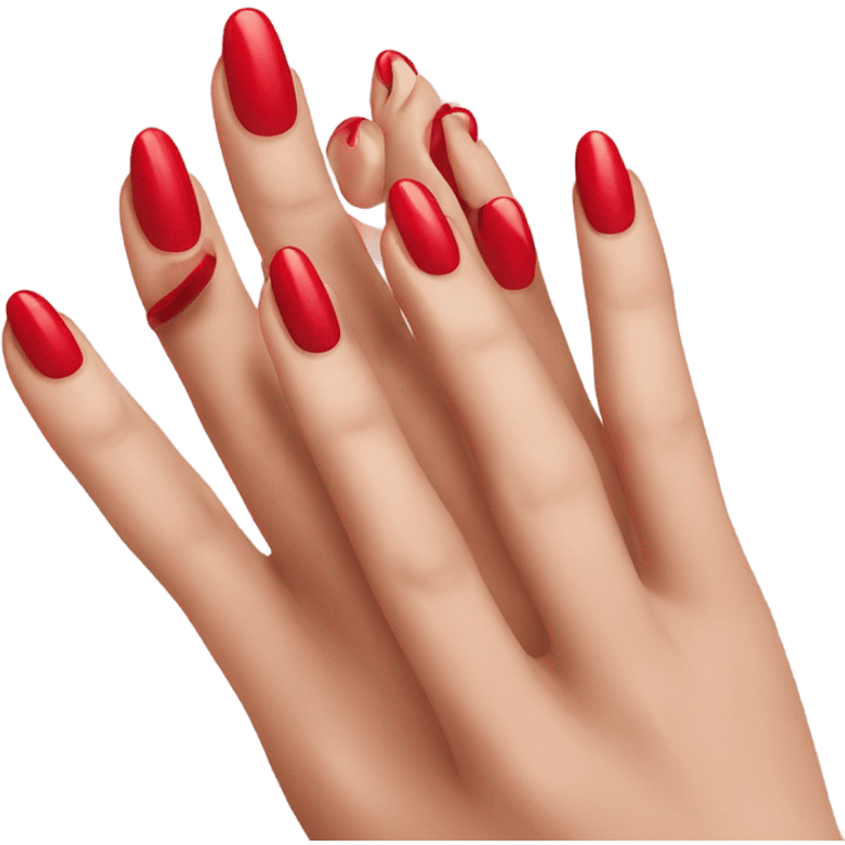 Red nails emoji