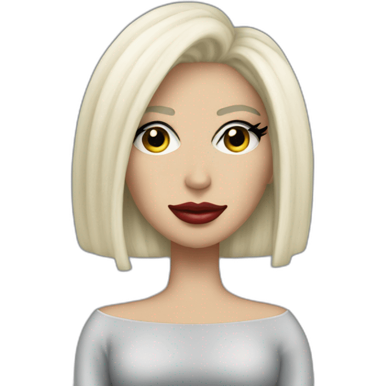 Lady Gaga in Poker Face emoji