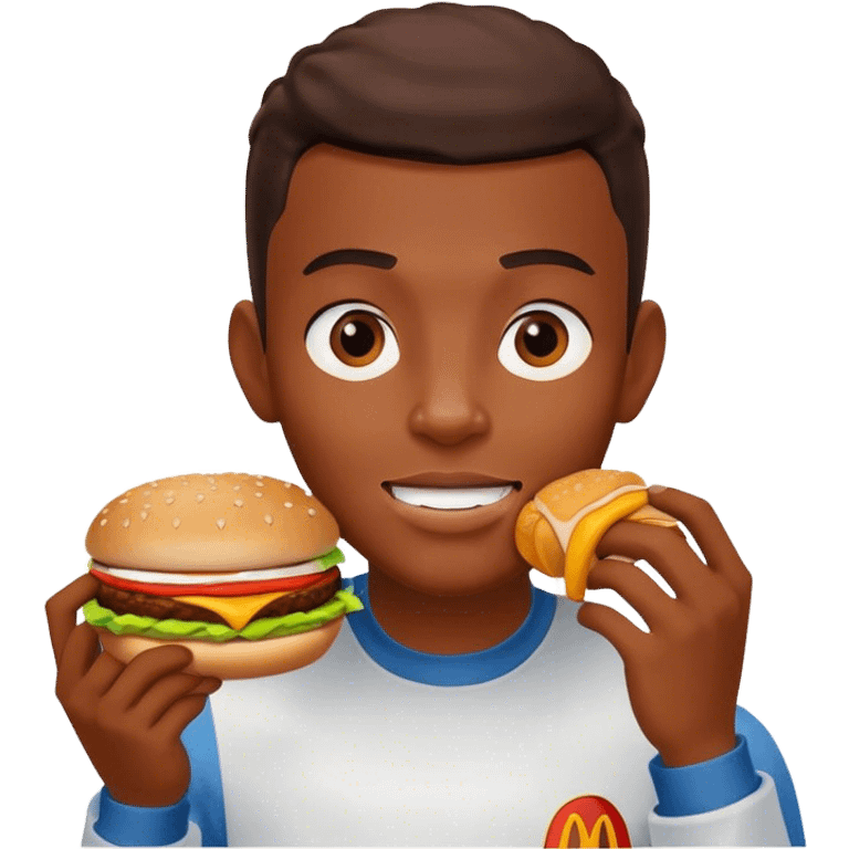 Avatar eating Mcdonald  emoji