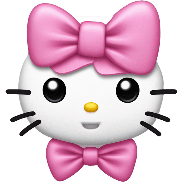 hello kitty con un lazo rosado  emoji