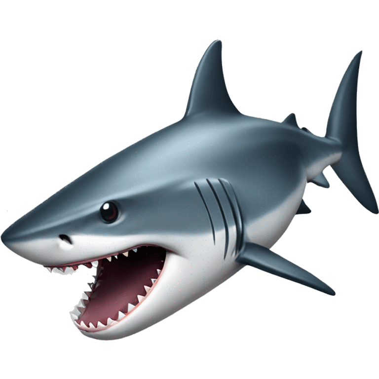 Realistic shark emoji