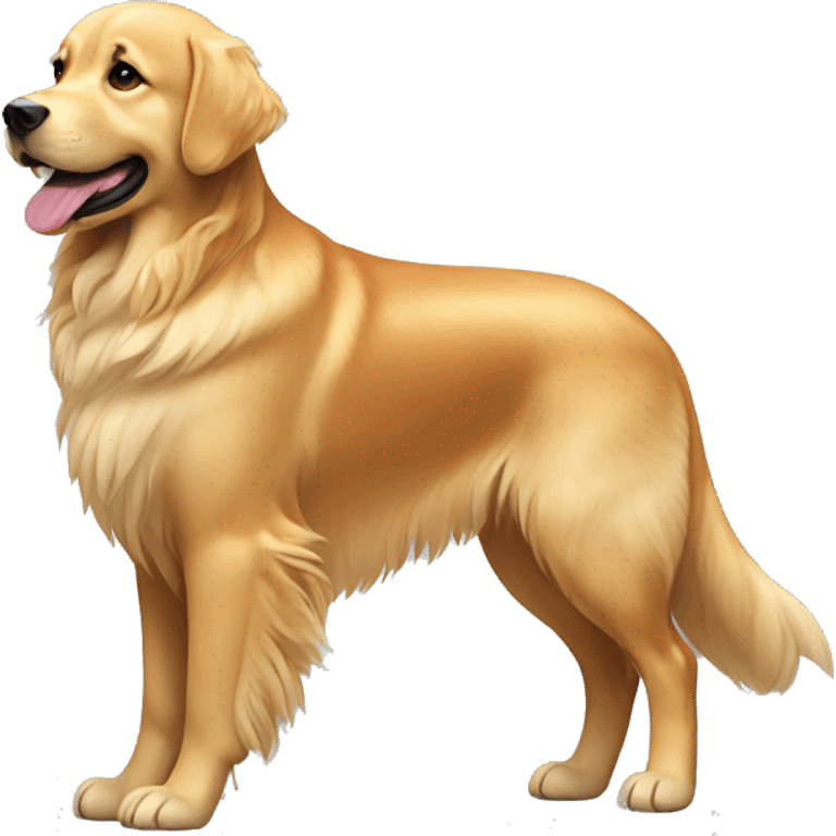 Full body golden retriever  emoji