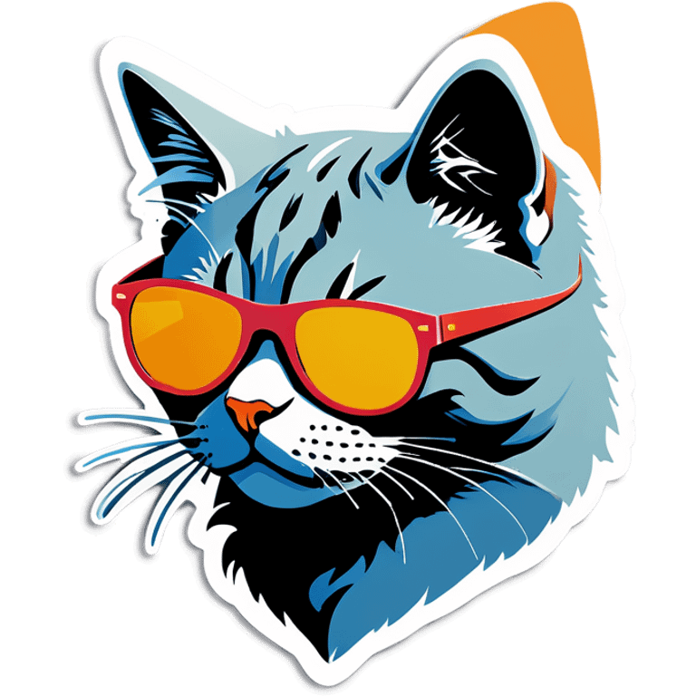 Cat with sunglasses emoji