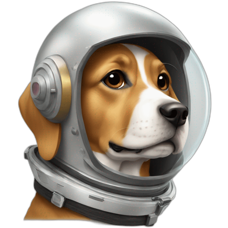 Dog with a space helmet emoji