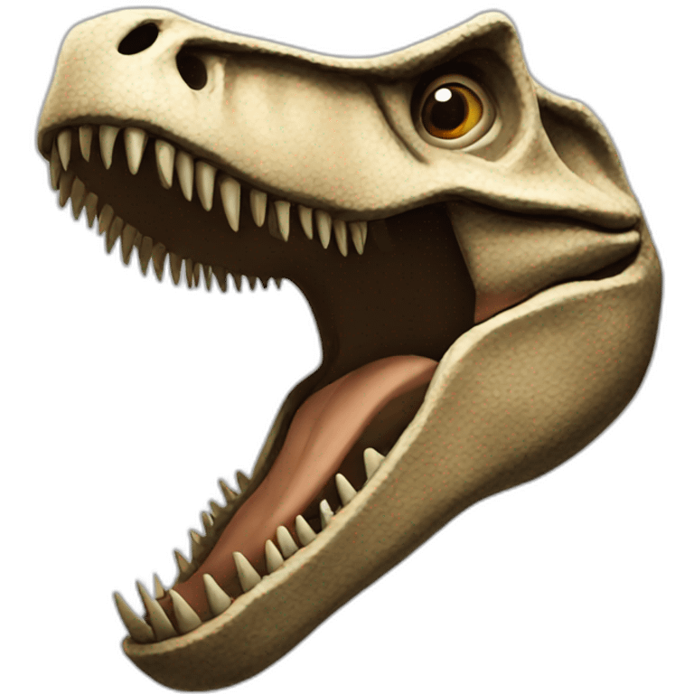 trex fossil head emoji